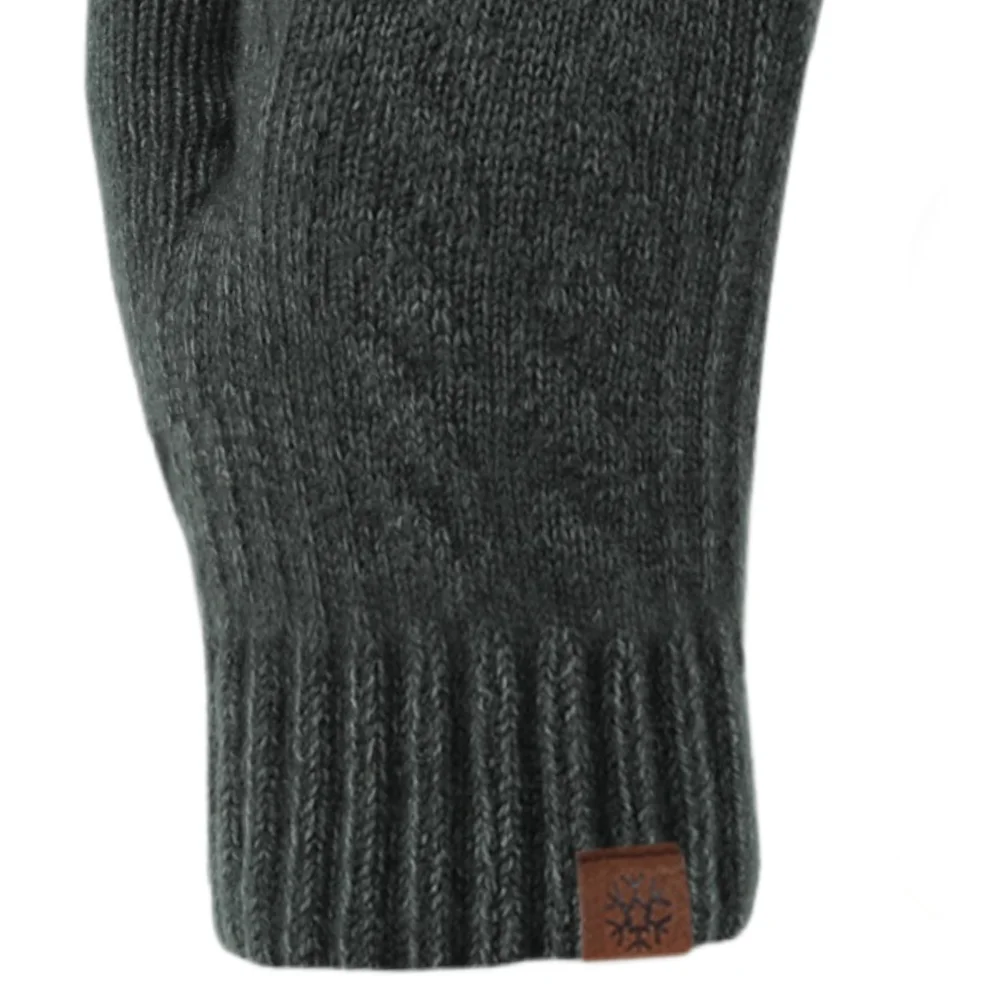 Insulated Touchscreen Plush Sherpa Lined Knit Gloves Winter Outdoor Men Women